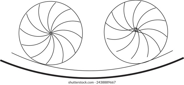 icono de arte redondo vector e ilustración