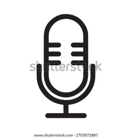 Round Audio Broadcasting Symbol Representing Clear Voice Recording Concept
