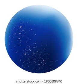 Round background in blue color with stone texture and dots with white,  stock vector illustration for design and decor, banner