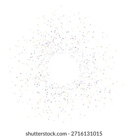 Plano De Fundo Redondo De Burst Rainbow Confete Partículas Celebração Ilustração