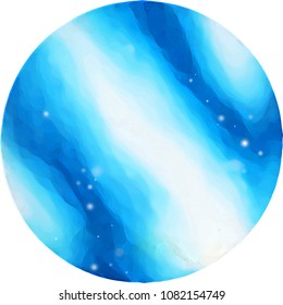 Round background icon Space element