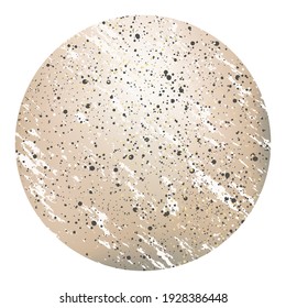 Color de mármol de fondo redondo con textura de piedra y puntos con blanco, ilustración vectorial de stock para diseño y decoración, banner