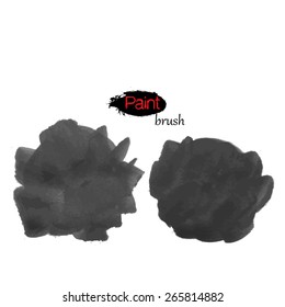 Round Backgrounds Painted with a Brush for design and Text Stock vector