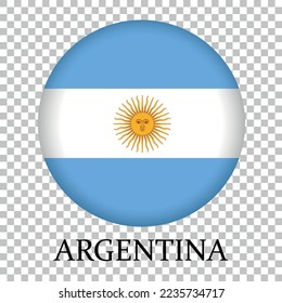 Round badge Argentina country. Vector illustration