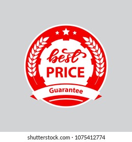 Round badge "Best price", Vector illustration.