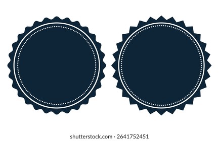 round badge icon vector template