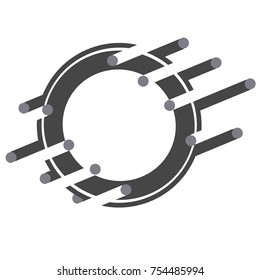 Round badge vector icon clip art