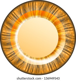 Round banner with fabric and star