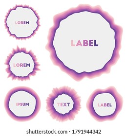Colección de banners redondos. Atractivo fondo circular. Increíble ilustración vectorial.