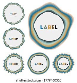 Round banners collection. Attractive circular backgrounds. Captivating vector illustration.