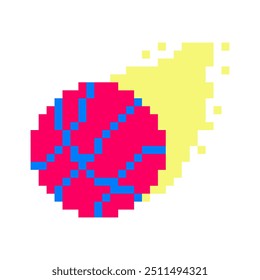 round basketball sport pixel art