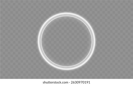 Round beam of white light glows in spiral motion with starburst sparkle swirl background magic vortex flying flare particle glitter wave abstract circulation