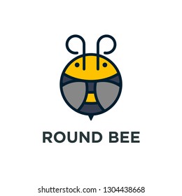 Round Bee Logo