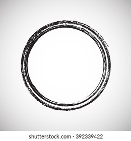 Round Black. Circle Retro Shape. Banners, Insignias,stamps,Icons, Labels and Badges.