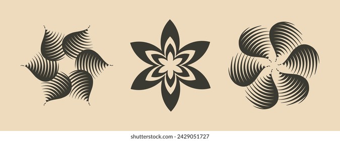 A round black ink element, enhanced by a dry brush stroke effect. A vector illustration in a grunge frame texture collection.