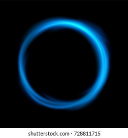 Round blue light twisted, Suitable for product advertising, product design, and other. Vector Illustration