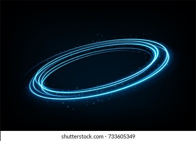 Round blue light twisted, Suitable for product advertising, product design, and other. vector illustration