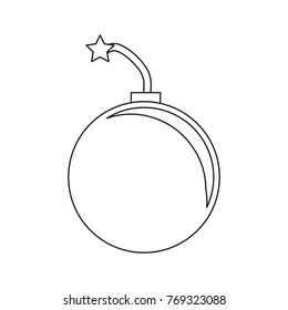 round bomb icon image
