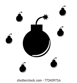 round bomb icon image