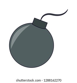 Round bomb symbol