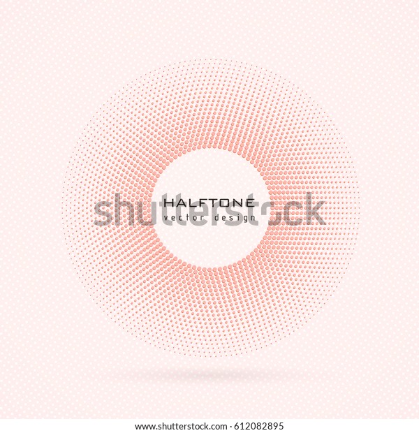 Round border. Circle frame. Vector halftone
dots texture. Abstract
background