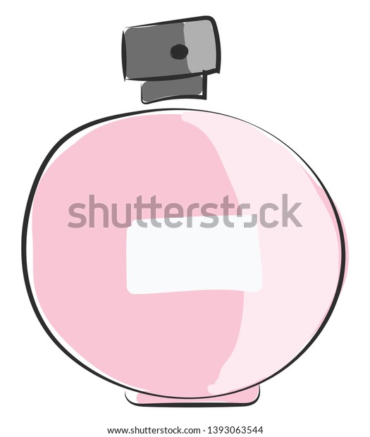 perfume pink round bottle