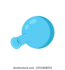 Icono plano del frasco inferior redondo, Ilustración vectorial