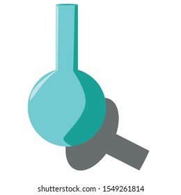 Round Bottom Flask, Narrow Neck  design by illustration