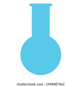 round bottom flask used in laboratory to measure amount of liquid