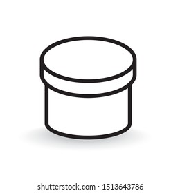 round box icon- vector illustration