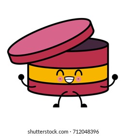 round box ribbon kawaii cartoon