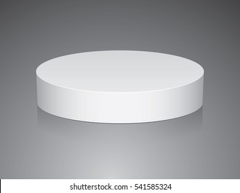 Round box for your design and logo. Easy to change colors. EPS10
