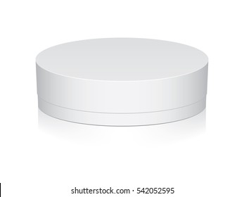 Round box for your design and logo. Easy to change colors. EPS10