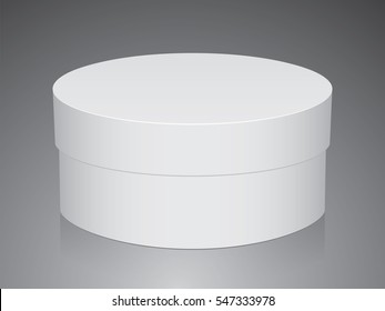Round box for your design and logo. Easy to change colors. EPS10