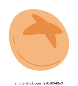 Round Bread Bun Vector Illustration