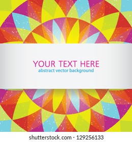 Round bright background with bg for text