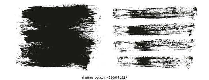 Round Brush Regular Long Background And Straight Lines Mix Artist Brush High Detail Abstract Vector Background Mix Set 