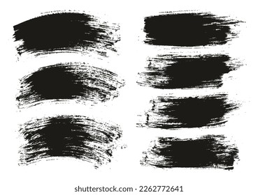 Round Brush Regular Long And Curved Background Mix Artist Brush High Detail Abstract Vector Background Mix Set 