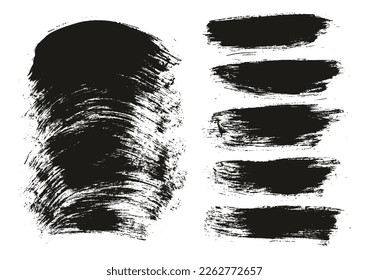 Rund-Brush, regelmäßiger langer und kurviger Hintergrund Mix-Künstler, sprich-detailreicher abstrakter Vektorhintergrund-Mix-Set 