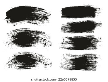 Round Brush Regular Long And Curved Background Mix Artist Brush High Detail Abstract Vector Background Mix Set 