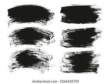 Round Brush Regular Long And Curved Background Mix Artist Brush High Detail Abstract Vector Background Mix Set 