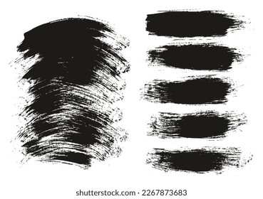 Rund-Brush, regelmäßiger langer und kurviger Hintergrund Mix-Künstler, sprich-detailreicher abstrakter Vektorhintergrund-Mix-Set 