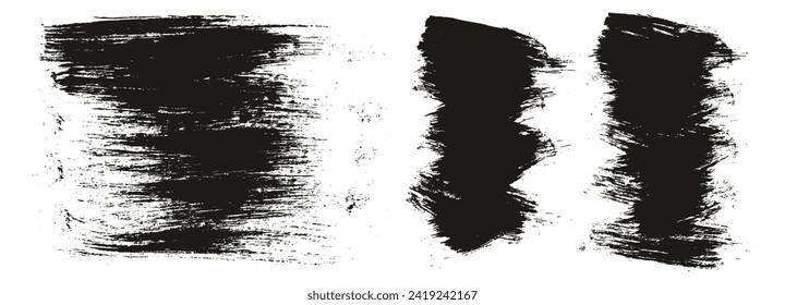 Round Brush Regular Long And Short Background Mix Hand Drawn Artist Brush High Detail Abstract Vector Background Mix Set 