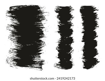 Round Brush Regular Long And Short Background Mix Hand Drawn Artist Brush High Detail Abstract Vector Background Mix Set 