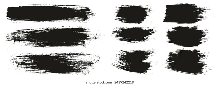 Cepillo redondo regular Largo Y Corto Fondo Mezcla De Mano Dibujo Pincel Artista Alto Detalle Resumen Conjunto De Mezcla De Fondo Vector 