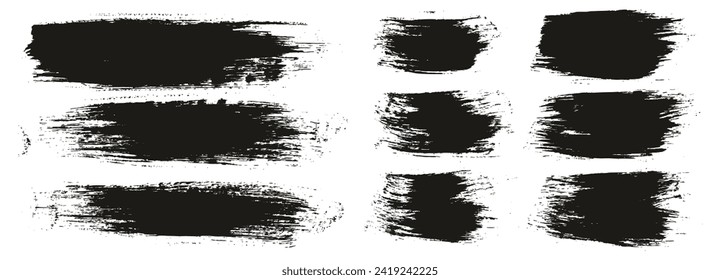 Round Brush Regular Long And Short Background Mix Hand Drawn Artist Brush High Detail Abstract Vector Background Mix Set 