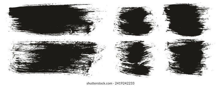 Cepillo redondo regular Largo Y Corto Fondo Mezcla De Mano Dibujo Pincel Artista Alto Detalle Resumen Conjunto De Mezcla De Fondo Vector 