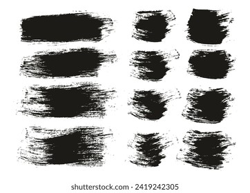Cepillo redondo regular Largo Y Corto Fondo Mezcla De Mano Dibujo Pincel Artista Alto Detalle Resumen Conjunto De Mezcla De Fondo Vector 