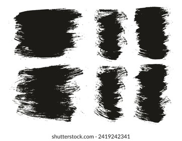 Round Brush Regular Long And Short Background Mix Hand Drawn Artist Brush High Detail Abstract Vector Background Mix Set 