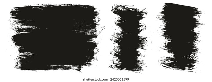 Round Brush Regular Long And Short Background Mix Hand Drawn Artist Brush High Detail Abstract Vector Background Mix Set 